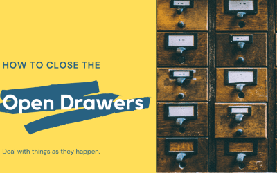 How to close the open drawers